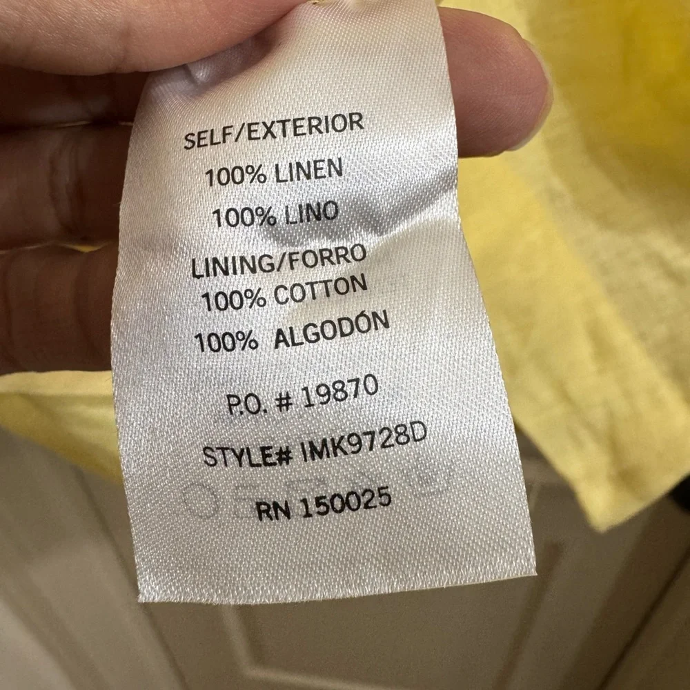 NWT Yellow One-Shoulder Dress - Picture 7 of 9